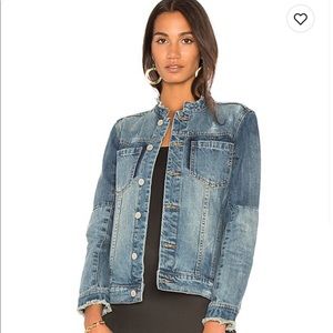 Collarless Denim Jacket // BLANKNYC